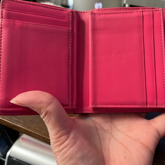 Preowned MCM White and Red Cherry Pattern Wallet - Picture 6 of 11